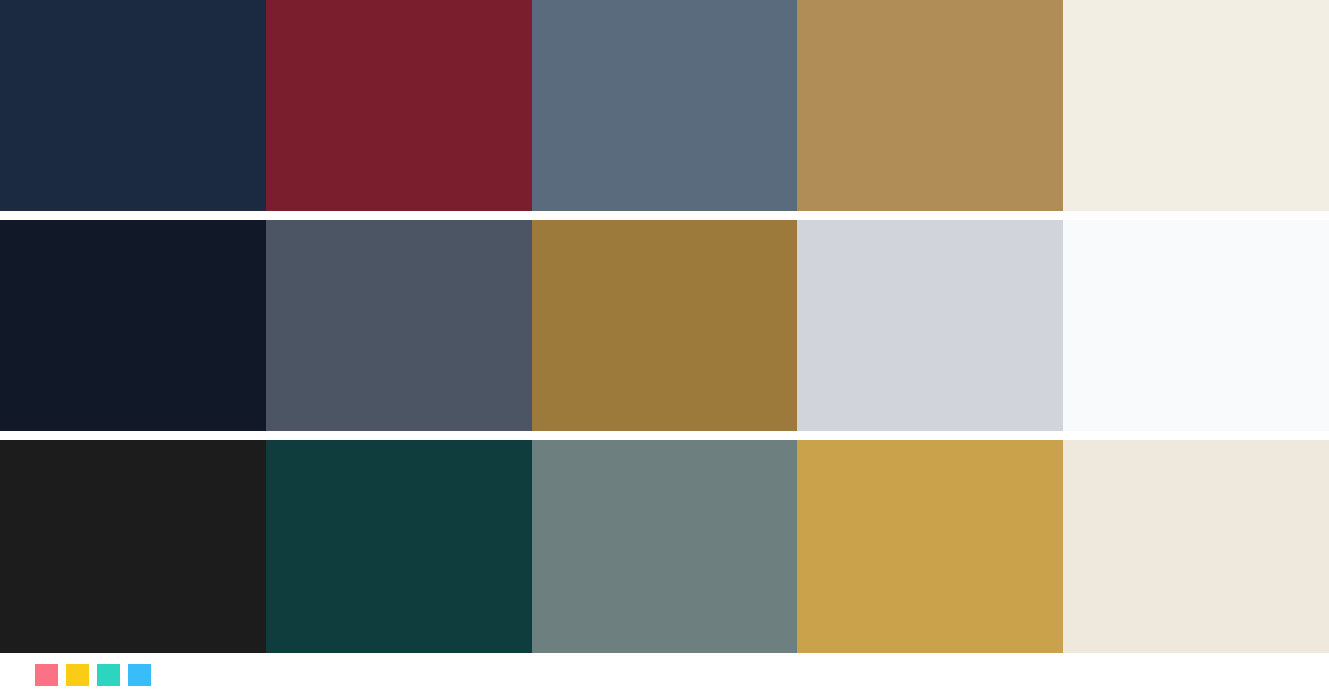 Paletas de colores: Paleta de colores para estudio de abogados