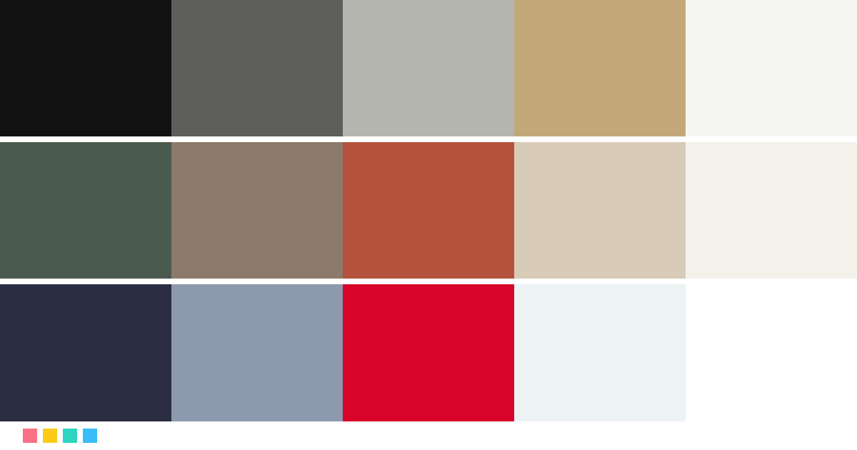 Paletas de colores: Paleta de colores para estudio de arquitectura