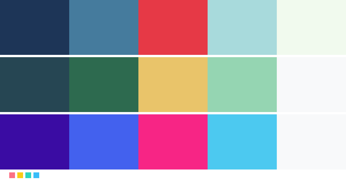 Paletas de colores: Paleta de colores para colegio