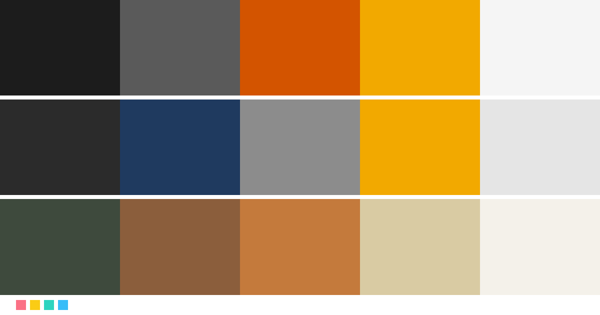 Paletas de colores: Paleta de colores para constructora