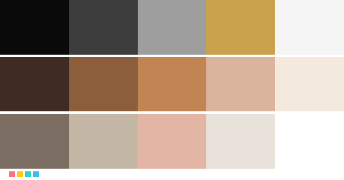 Paletas de colores: Paleta de colores para estudio de fotografía