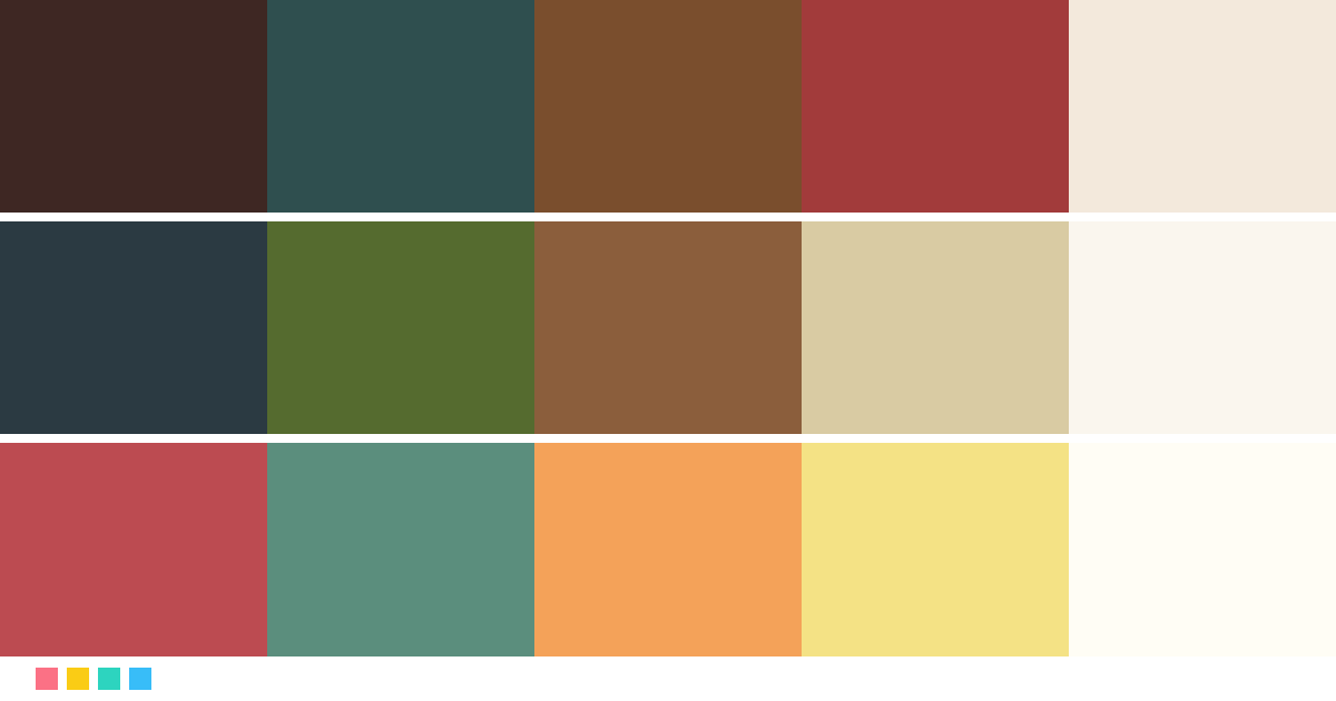 Paletas de colores: Paleta de colores para librería