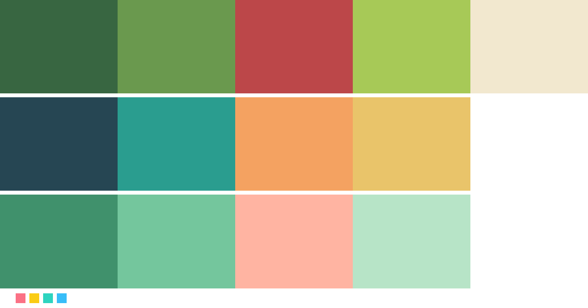 Paletas de colores: Paleta de colores para nutricionista