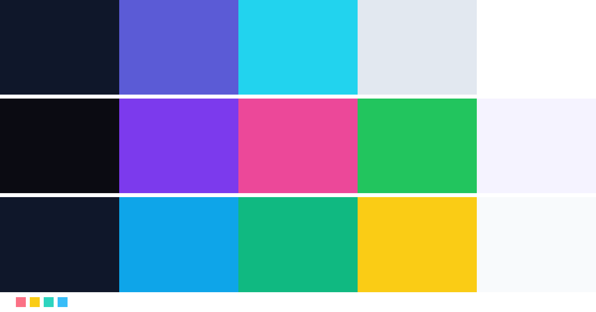 Paletas de colores: Paleta de colores para startup tecnológica