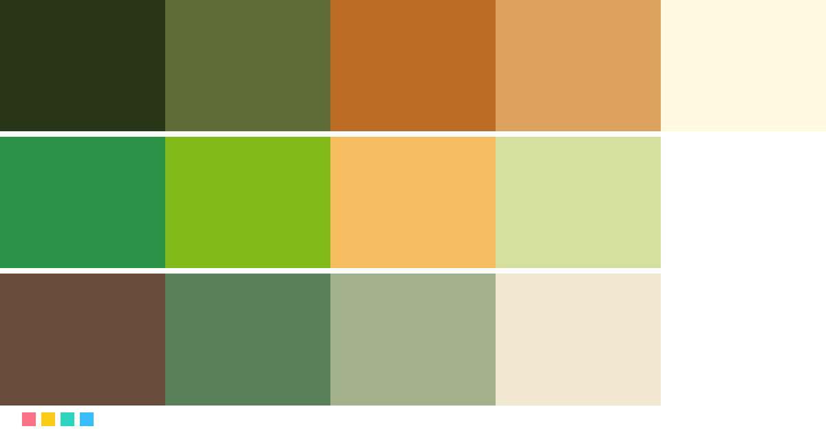 Paletas de colores: Paleta de colores para tienda orgánica