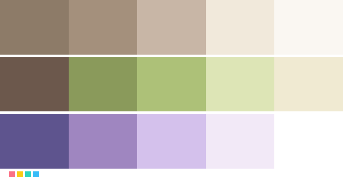Paletas de colores: Paleta de colores para estudio de yoga