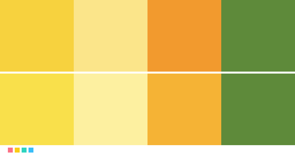 Color palettes: Daffodil & Jonquil
