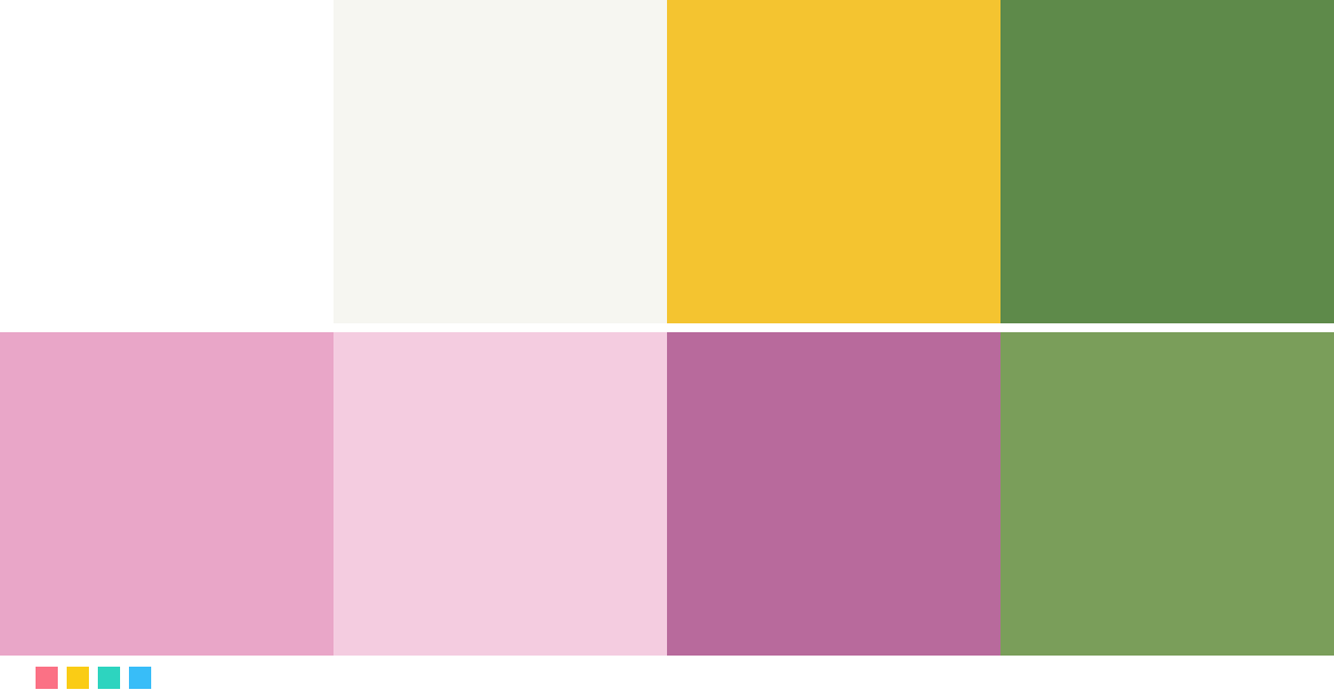 Color palettes: Daisy & Sweet pea
