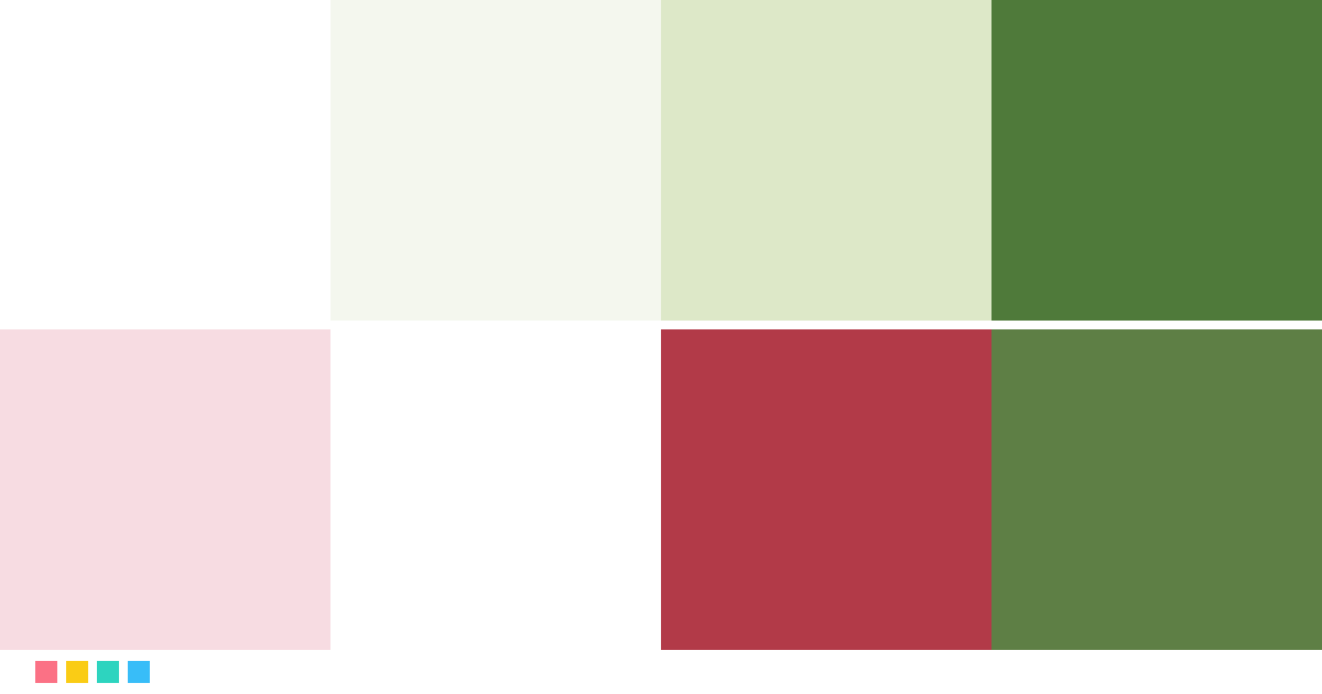 Color palettes: Lily of the valley & Hawthorn