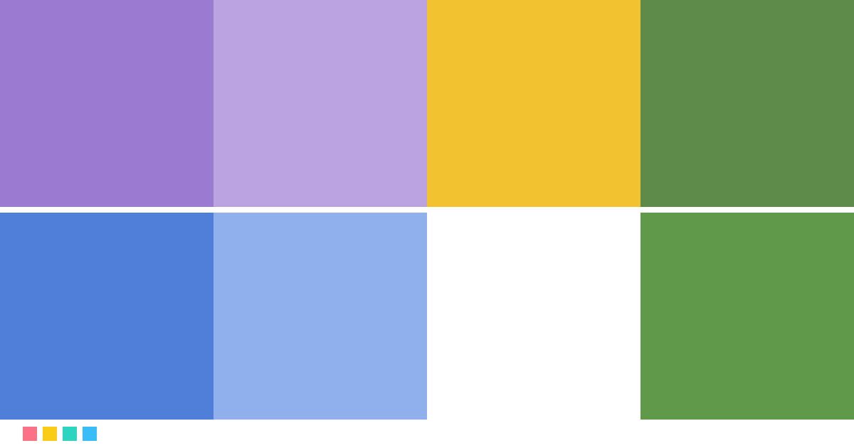 Color palettes: Aster & Morning glory
