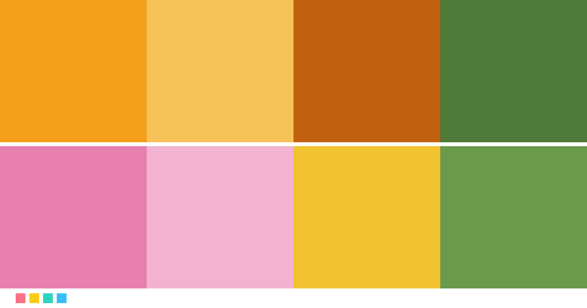 Color palettes: Marigold & Cosmos