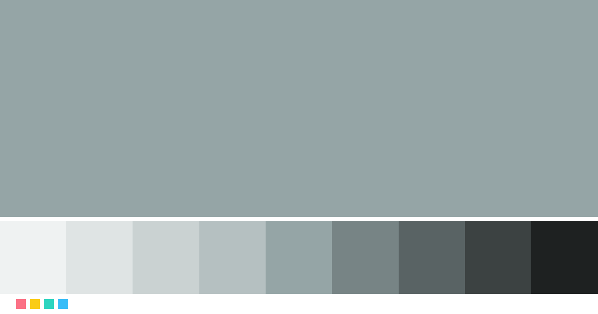 Html Color Codes Pastle Concrete gray color: hex #95A5A6, shades & matching colors