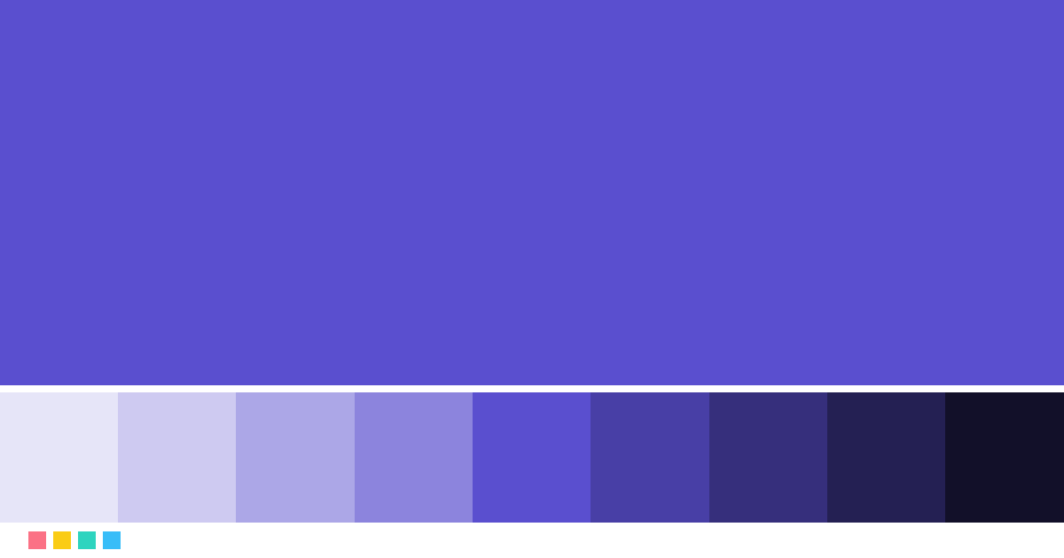 Html Color Codes Pastle Iris color: hex #5A4FCF, shades & what colors go with it