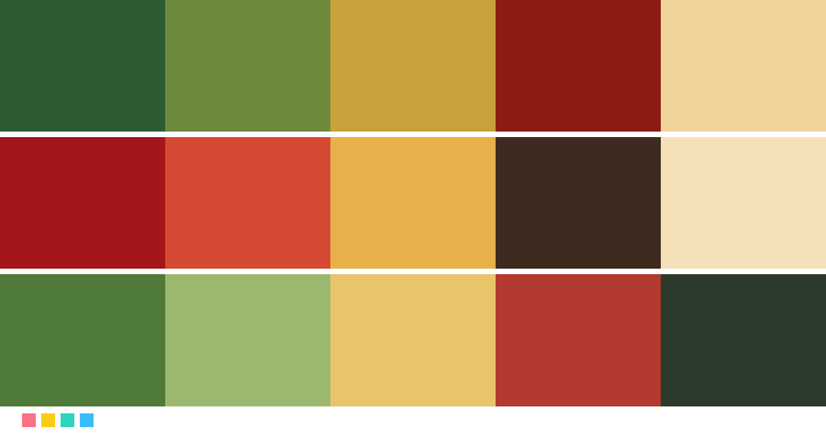 Paletas de colores: Paleta de colores de Amélie