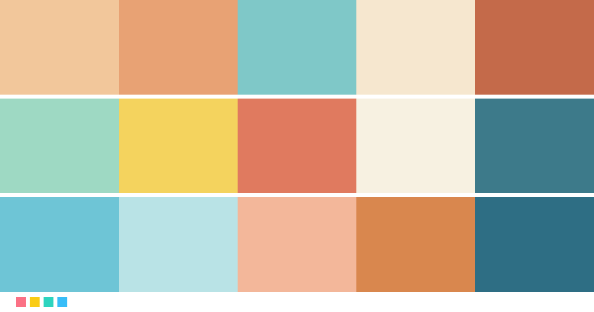 Paletas de colores: Paleta de colores de Asteroid City