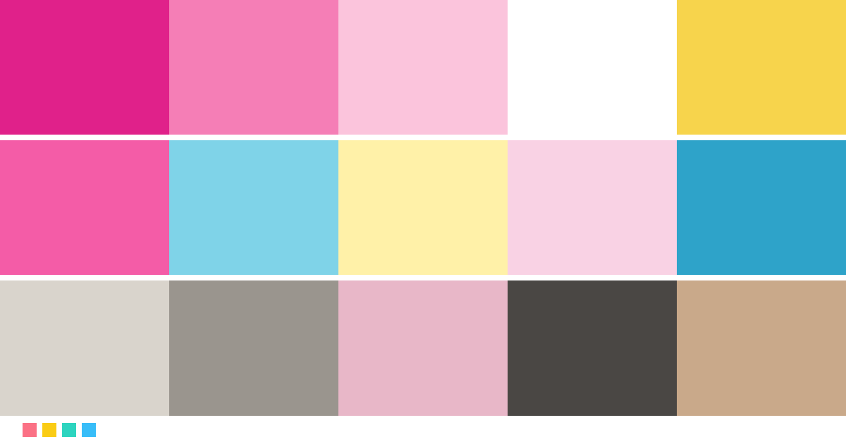 Paletas de colores: Paleta de colores de Barbie