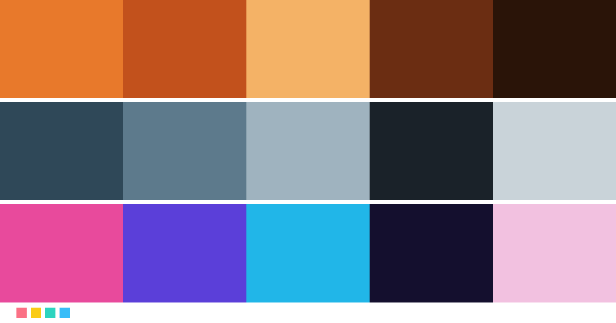 Paletas de colores: Paleta de colores de Blade Runner 2049