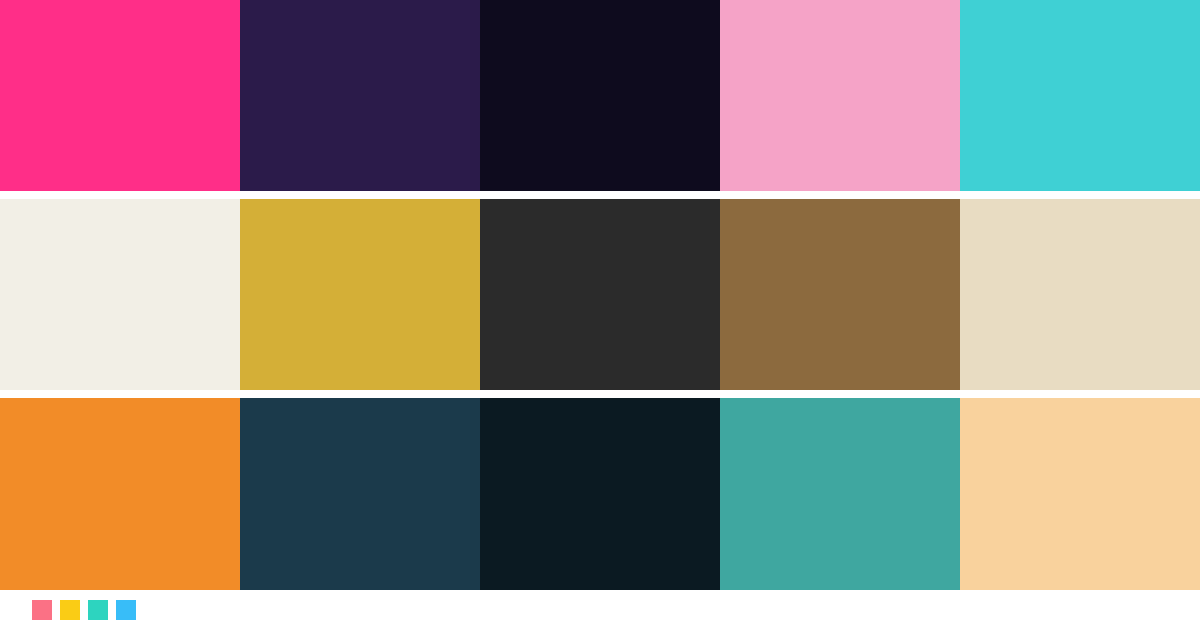 Paletas de colores: Paleta de colores de Drive