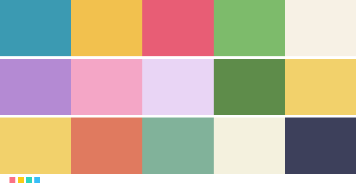 Paletas de colores: Paleta de colores de Encanto