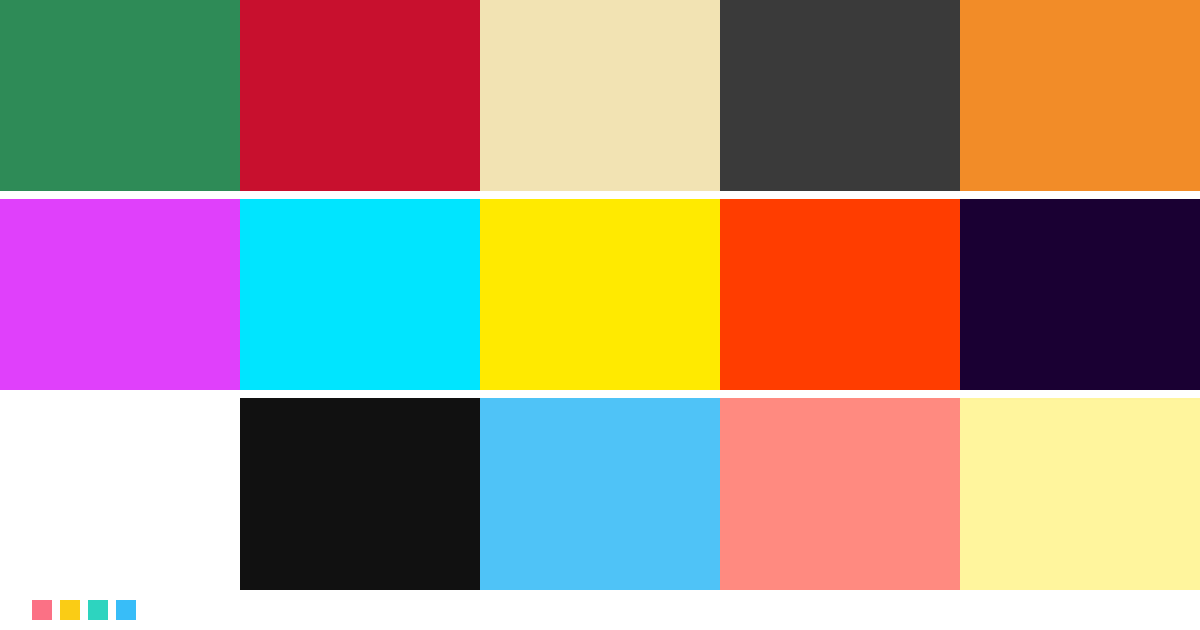 Paletas de colores: Paleta de colores de Todo en todas partes al mismo tiempo
