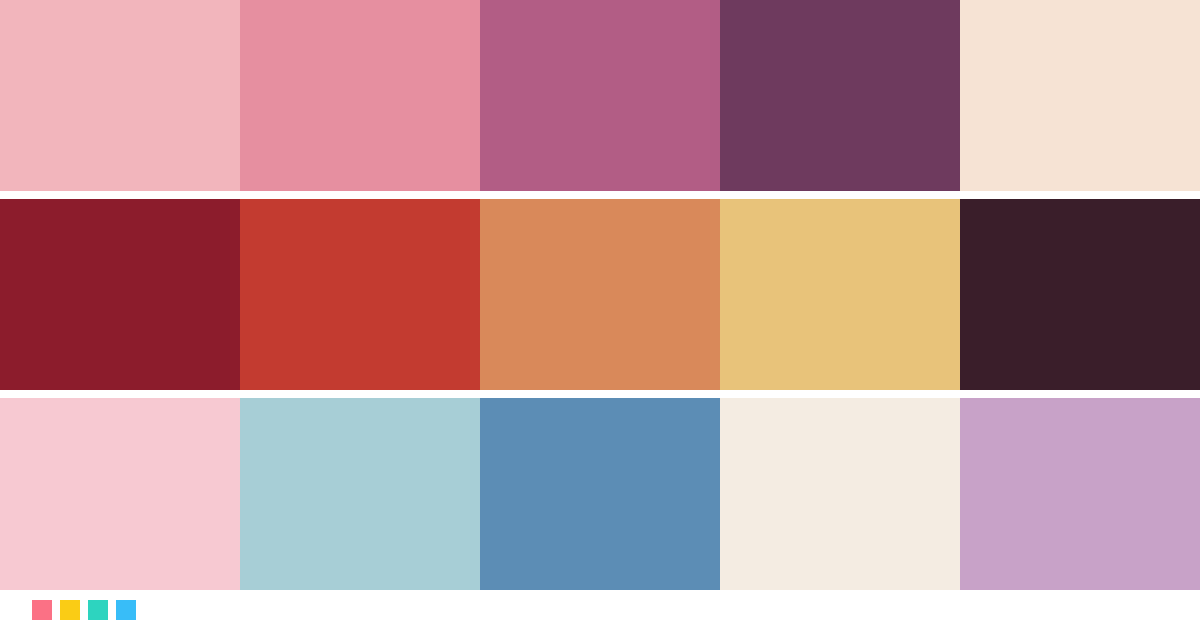Paletas de colores: Paleta de colores de El Gran Hotel Budapest