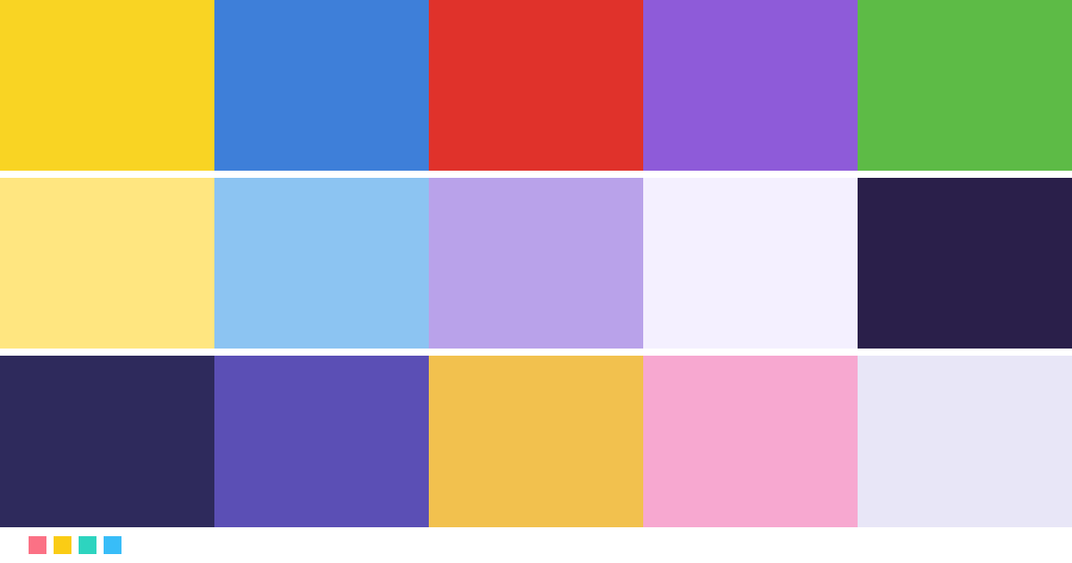 Paletas de colores: Paleta de colores de Intensa-Mente