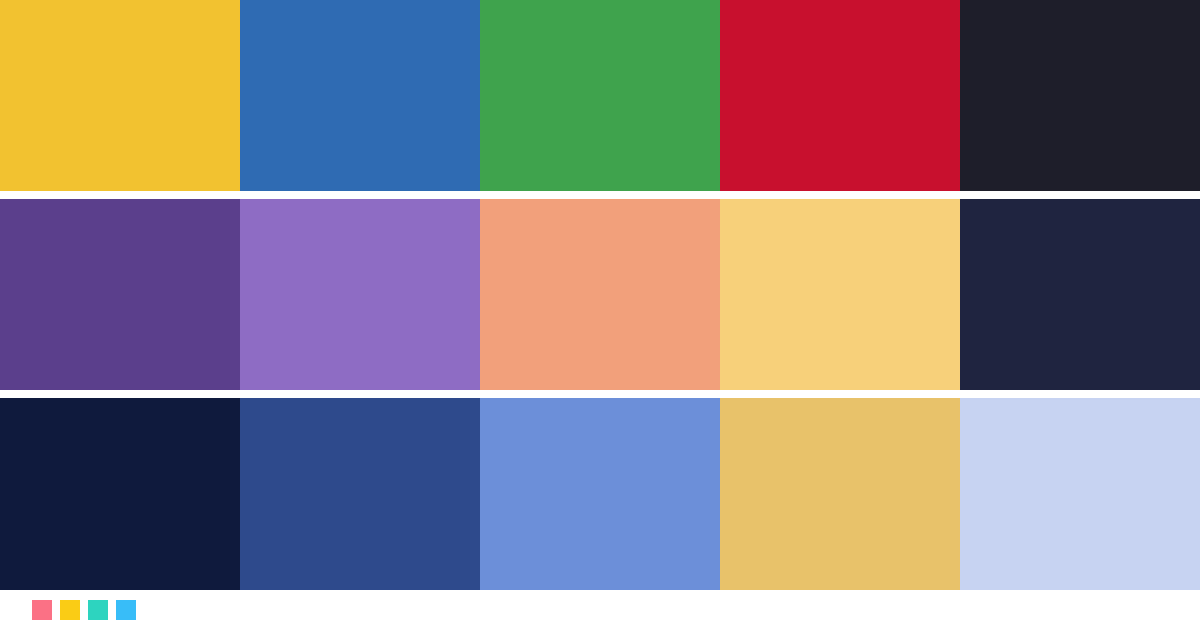 Paletas de colores: Paleta de colores de La La Land