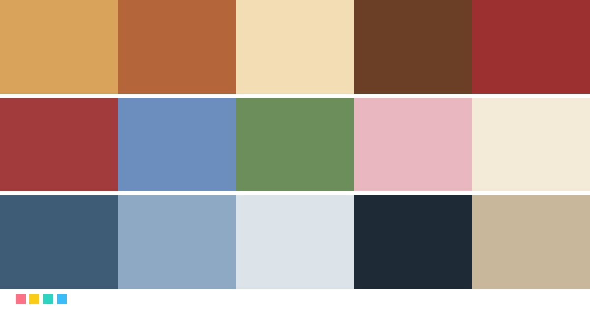 Paletas de colores: Paleta de colores de Mujercitas