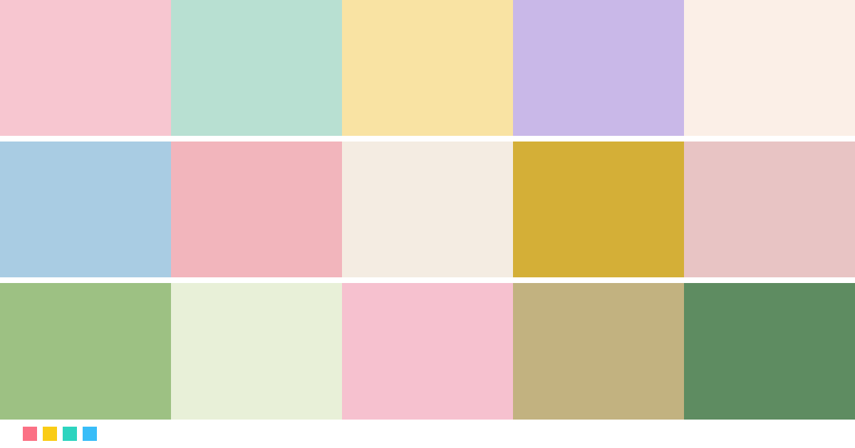 Paletas de colores: Paleta de colores de María Antonieta