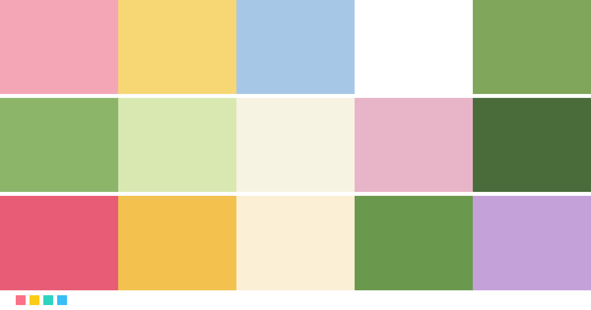 Paletas de colores: Paleta de colores de Midsommar