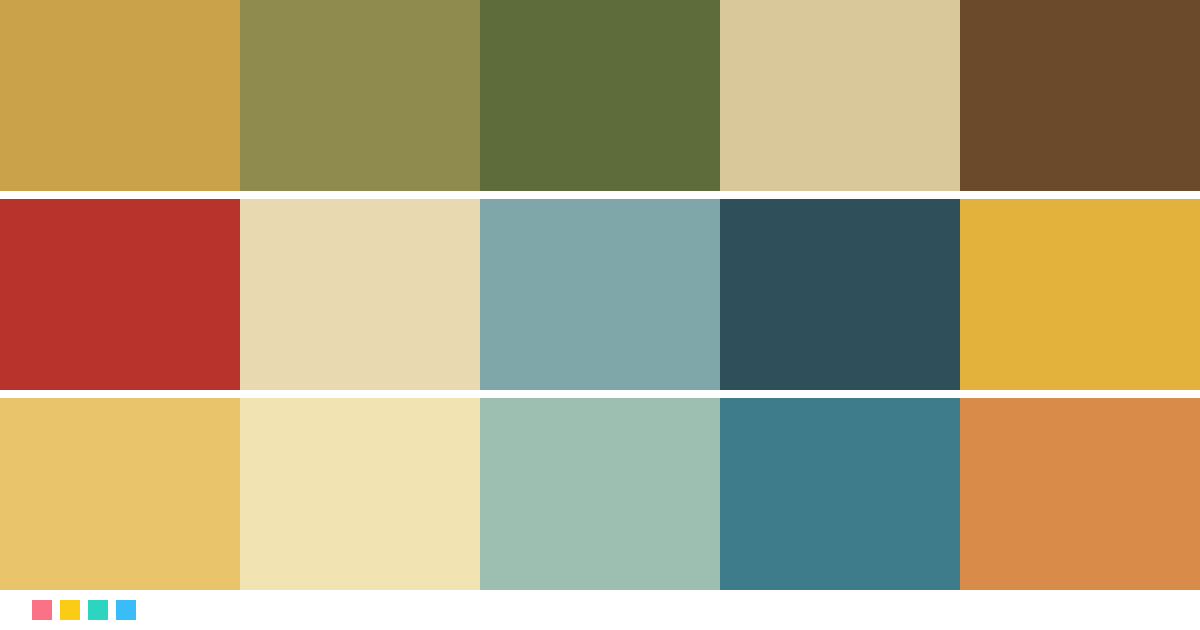 Paletas de colores: Paleta de colores de Moonrise Kingdom
