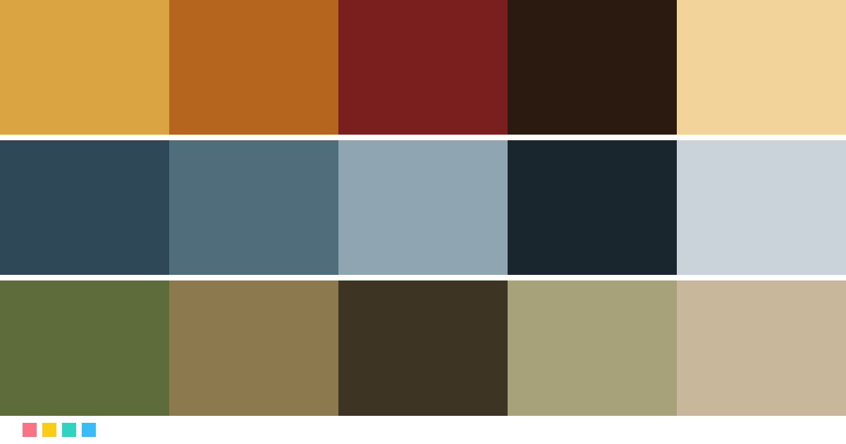 Paletas de colores: Paleta de colores de El laberinto del fauno