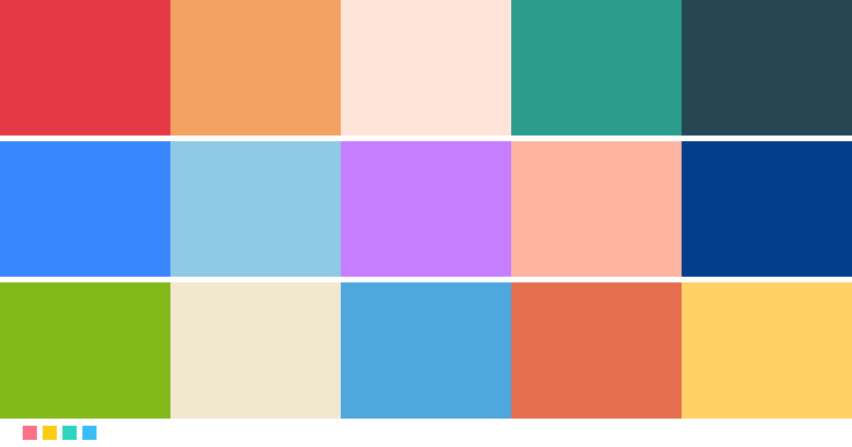 Paletas de colores: Paleta de colores de Ponyo en el acantilado