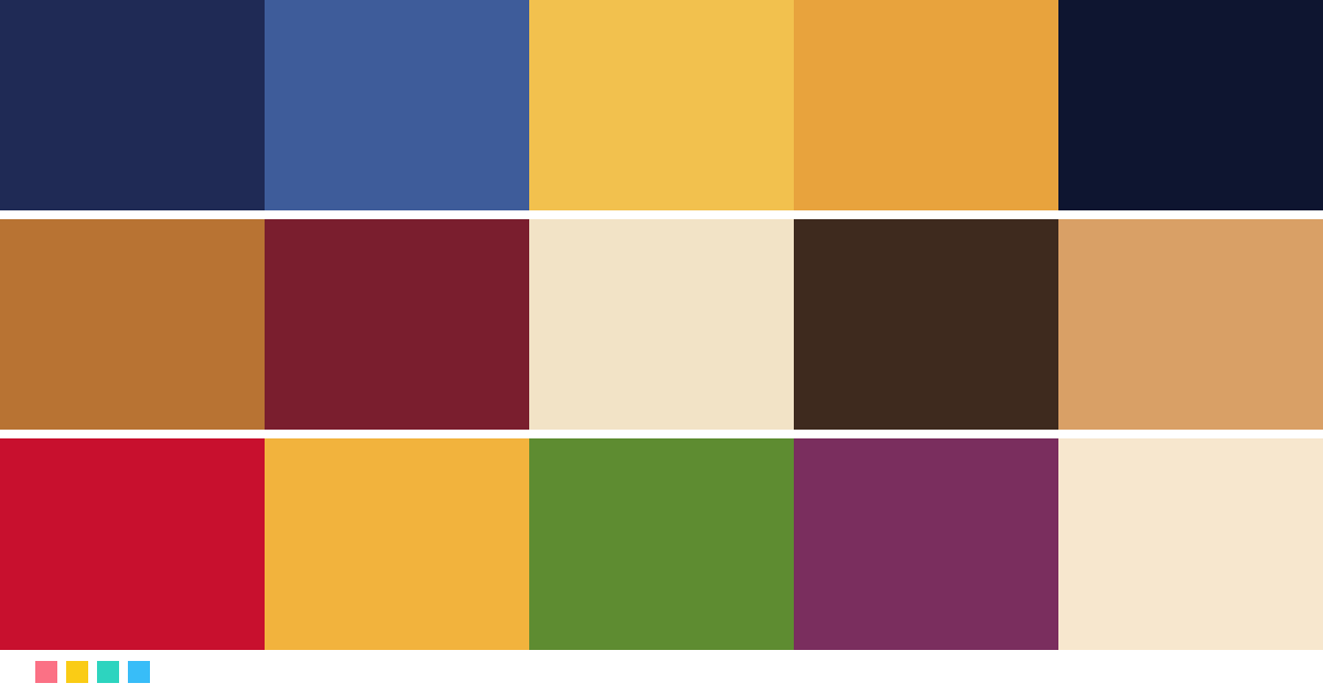 Paletas de colores: Paleta de colores de Ratatouille