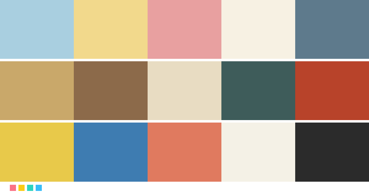 Paletas de colores: Paleta de colores de La crónica francesa