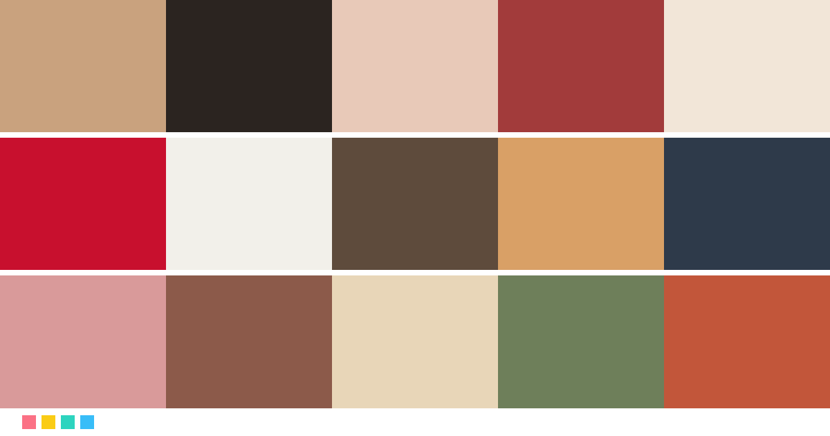Paletas de colores: Paleta de colores de Los excéntricos Tenenbaum