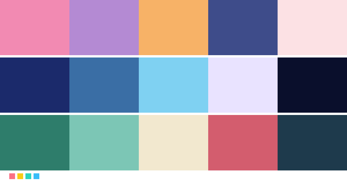 Paletas de colores: Paleta de colores de Your Name