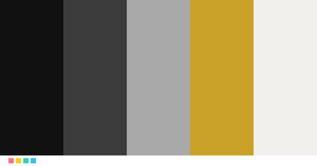 Paletas de colores: Black Marble
