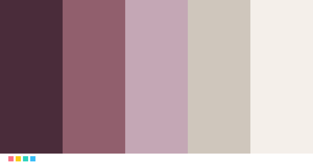 Paletas de colores: Dusty Mauve