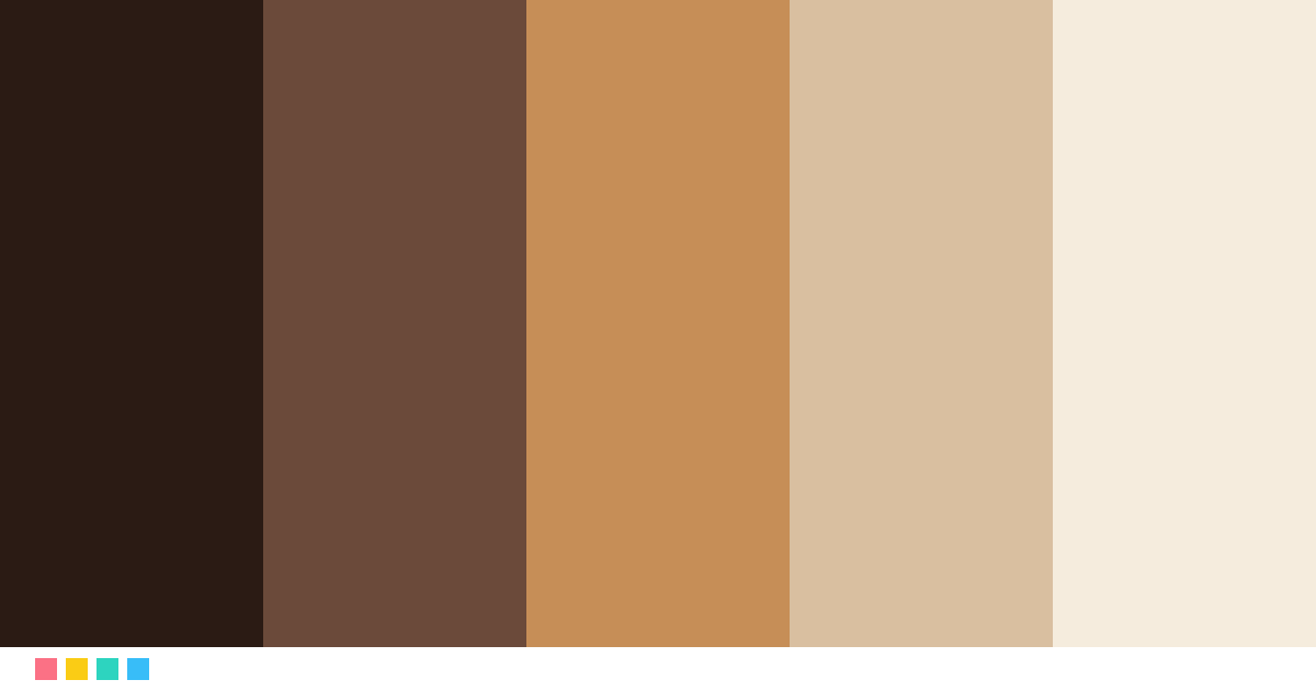 Paletas de colores: Espresso Caramel