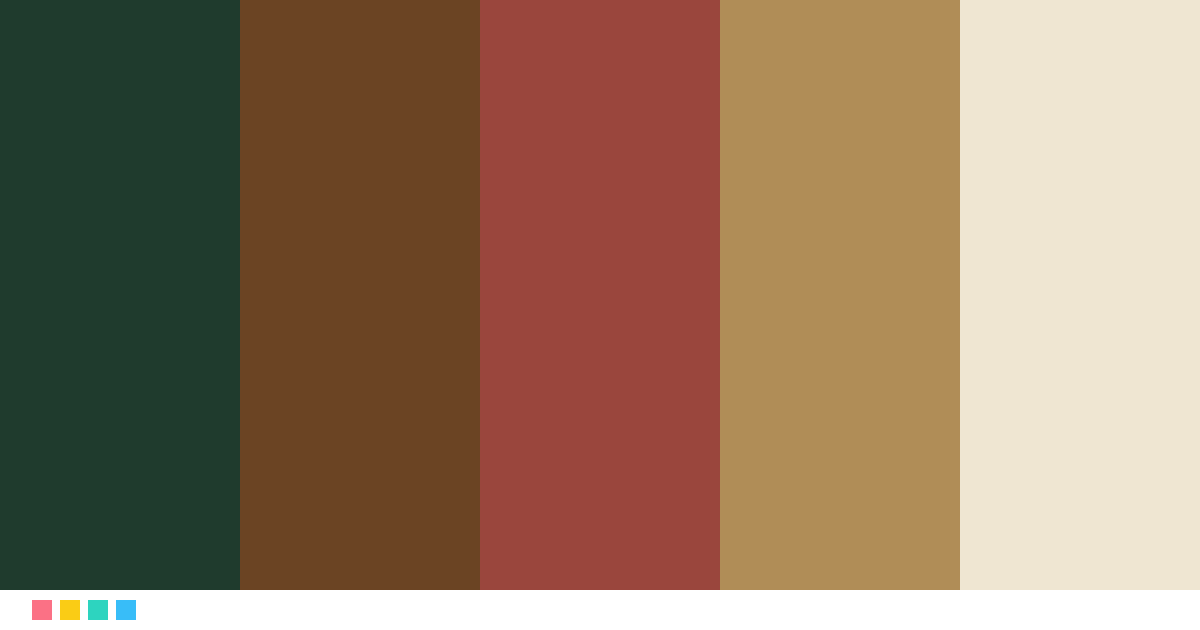 Paletas de colores: Forest Cognac