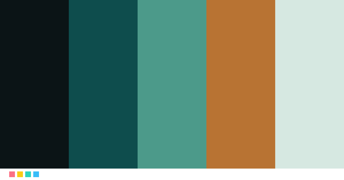 Paletas de colores: Obsidian Teal
