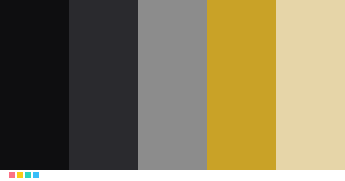 Paletas de colores: Onyx Gold