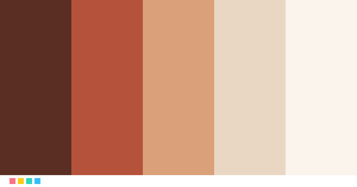 Paletas de colores: Boda en Terracota: paleta de colores